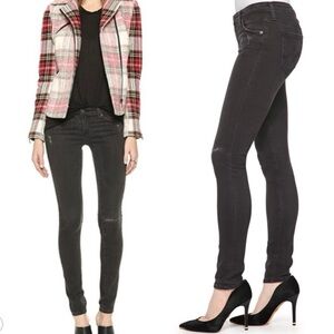 AG Adriano Goldschmeid 3 Years Valor The Legging Super Skinny Jeans Charcoal 24